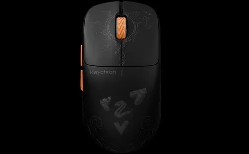 Myszka gamingowa Keychron G3-Z1 3950 8K Black Carbon Fiber bezprzewodowa 30000 dpi optyczna czarna