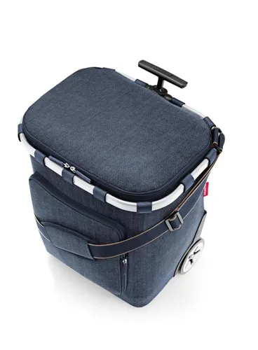 Coș de cumpărături Reisenthel Carrycruiser Plus-Herringbone dark blue