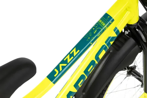 Rower dziecięcy KARBON Jazz 18 cali dla chłopca Limonkowy