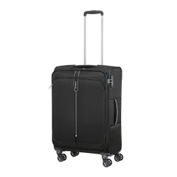 Walizka średnia poszerzana Popsoda Samsonite - black