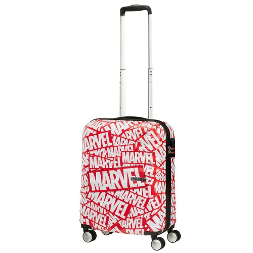 Walizka kabinowa American Tourister Wavebreaker - Marvel logo