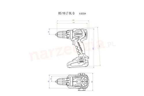 Дрель-шуруповерт аккумуляторная Metabo BS 18 LT BL Q