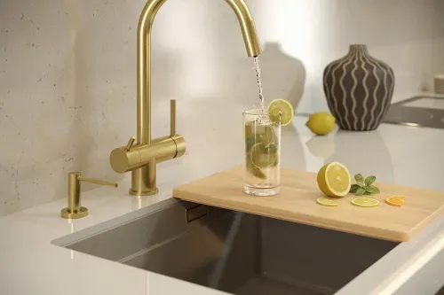 Bateria Quadron Caren 3623512PVDG1 Złoty Stal szlachetna