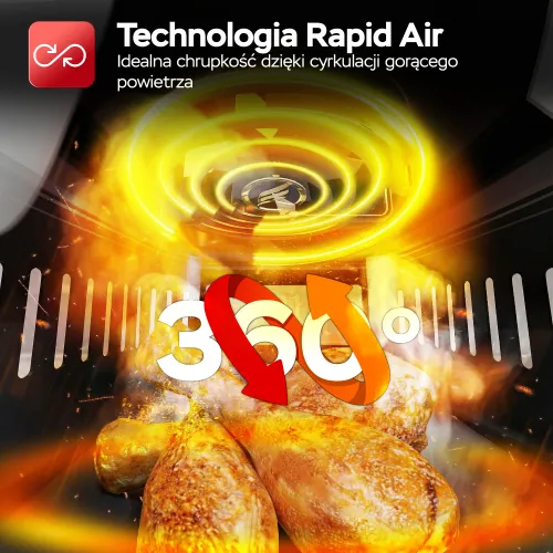 Air Fryer Frytkownica beztłuszczowa TURBOTRONIC TT-AFG6 6l
