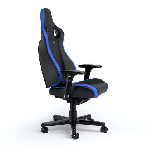 Fotel Noblechairs EPIC COMPACT Black Carbon Blue Gamingowy do 120kg Skóra ECO Czarno-niebieski