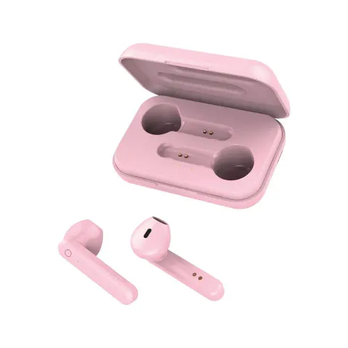 Słuchawki bezprzewodowe Forever TWE-110 Douszne Bluetooth 5.1 Różowy