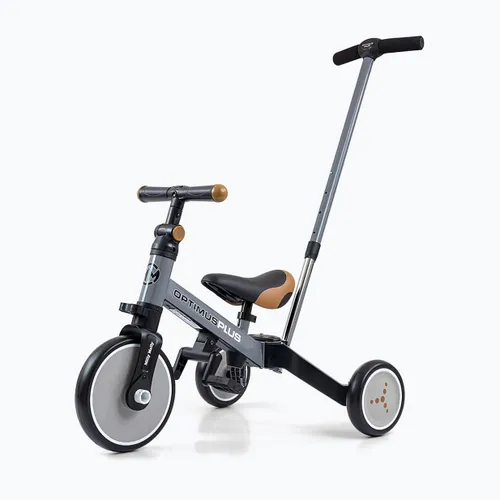 Rowerek biegowy trójkołowy Milly Mally 4w1 Optimus Plus grey