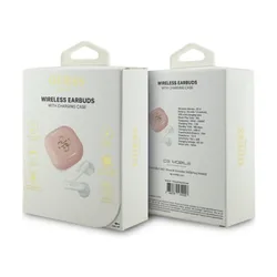 Słuchawki douszne GUESS 4G Metal Logo Różowy