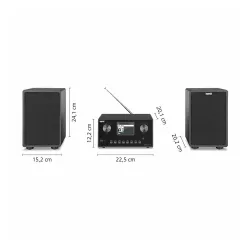 Radioodbiornik Imperial DABMAN i310 Radio FM DAB+ Internetowe Wi-Fi Czarny
