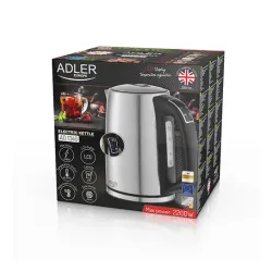 ADLER AD 1340 1,7 l - czajnik elektryczny bezprzewodowy ze stali nierdzewnej