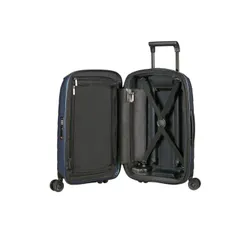 Маленький расширяемый чемодан Samsonite Attrix 55 см (20/23 см) - steel blue