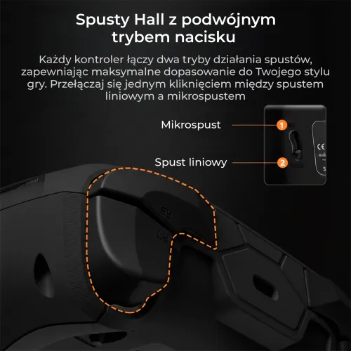 Pad Ajazz GP100 do Nintendo Switch, PC Android, iOS Bezprzewodowy Czarny