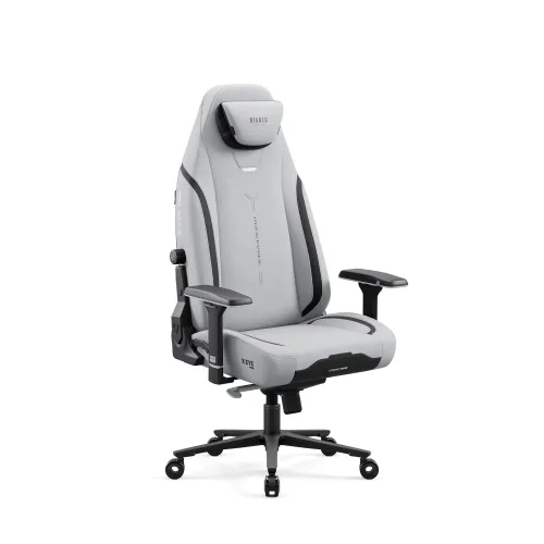 Fotel Diablo Chairs X.Eye Prime, Normal Size, Nightwolf Moon Gamingowy do 140kg Szary