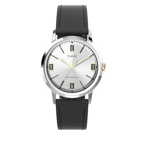 Timex Marlin Mekanik Saatler TW2V44700 Siyah / Gümüş