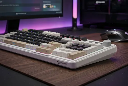 Klawiatura ATTACK SHARK X98 Pro Biało-czarny