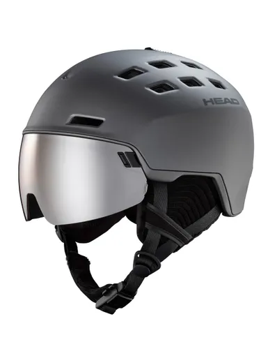 Kask narciarski męski z wbudowaną szybą HEAD RADAR anthracite - Rozmiar - M/L