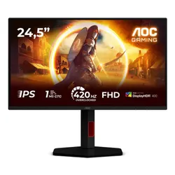 Monitor AOC 25G4KUR 24.5" 1920x1080px IPS 420Hz 0.3 ms [MPRT]