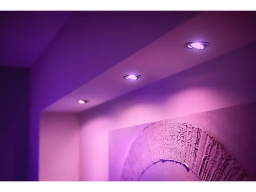 Oświetlenie punktowe Philips Hue White and Color Ambiance Centura 3szt. Srebrny