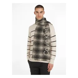 Calvin Klein carouri eșarfă K50k510989 cec alb-negru 01f