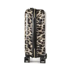 Маленький жесткий чемодан Puccini Beverly Hills ABS015C 6 Leopard / Lamprd / Bez