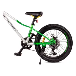 Rower dziecięcy SUN BABY Verdant Calix 20 dla chłopca Biało-zielono-żółty