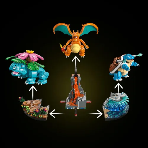 LEGO 72153 Pokémon Venusaur, Charizard i Blastoise