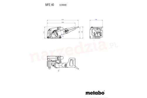 Bruzdownica Metabo MFE 40