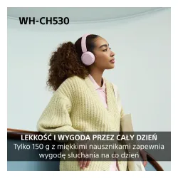 Słuchawki bezprzewodowe Sony WH-CH530 Nauszne Bluetooth 6.0 Czarny