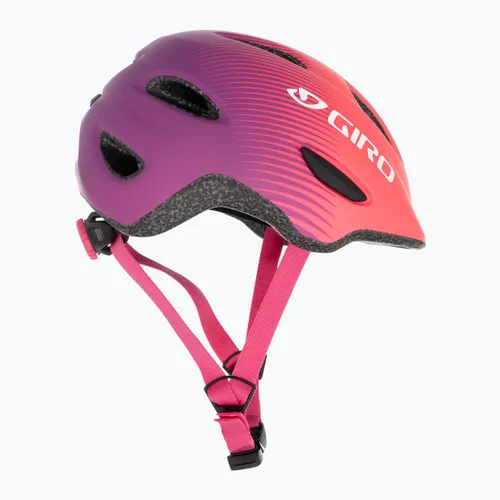 Kask rowerowy dziecięcy Giro Scamp Integrated Mips Jr matte pink/purple fade