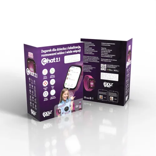 Smartwatch KiDiZ CHAT GPS Różowy