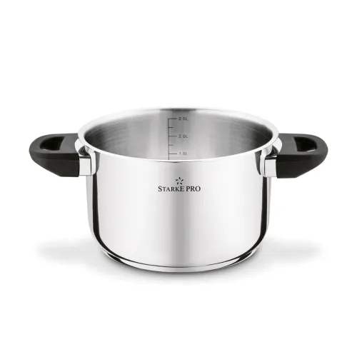 Garnek nierdzewny z pokrywką Starke Pro Sante 2,7 l