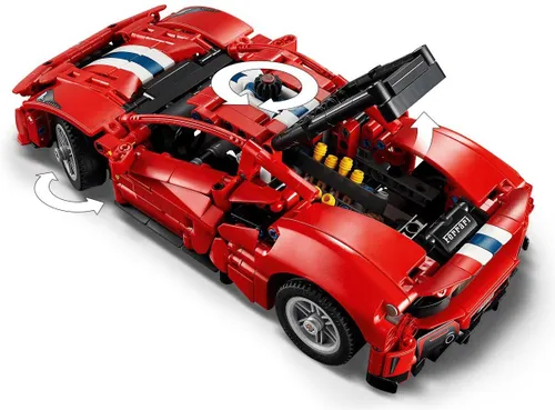 LEGO TECHNIC 42235 Samochód Ferrari 488 Pista, zestaw klocków 9+