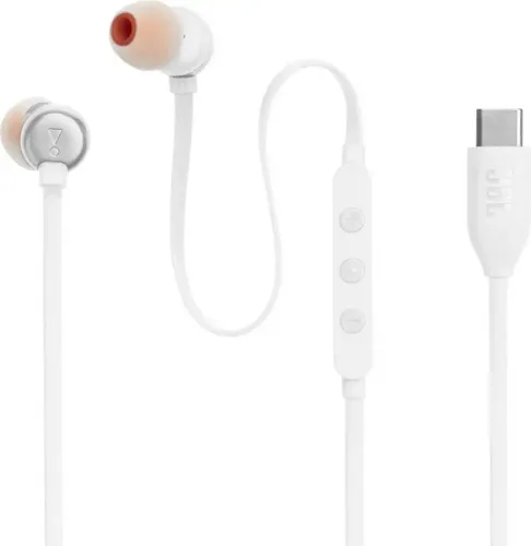 Słuchawki przewodowe JBL Tune 310C USB-C Dokanałowe Biały