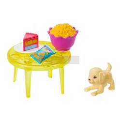 LALKA BARBIE POKÓJ ZABAW duży zestaw 2 lalki, piesek, kotek + akcesoria HYT64