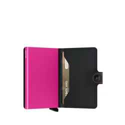 Kompaktowy portfel RFID Secrid Miniwallet Matte - black / fuchsia