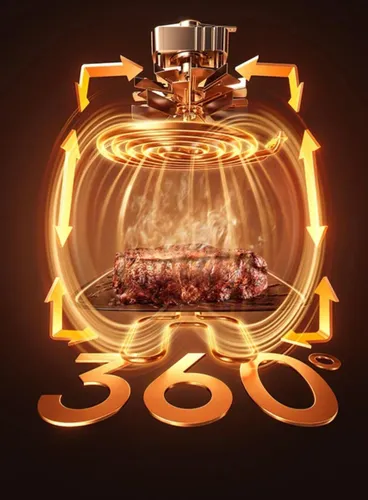 Air Fryer Frytkownica beztłuszczowa DREAME AF30 Czarny 7l z okienkiem do obserwacji postępów gotowania