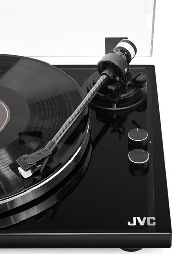 Gramofon JVC AL-E534B Czarny, Manualny, Napęd paskowy, Prędkość odtw. 33 1/3,45 obr./min