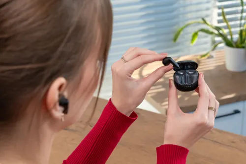 Słuchawki douszne XMUSIC XTW300K Czarny