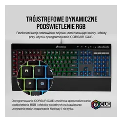 Klawiatura membranowa Corsair K55 RGB