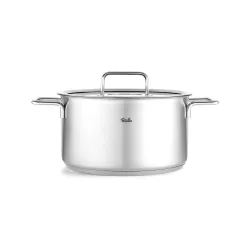 FISSLER Pure Collection 5,7 l - garnek ze stali nierdzewnej ze szklaną pokrywką