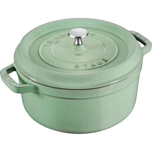Garnek żeliwny okrągły 2.2 ltr STAUB LA COCOTTE Miętowy