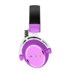 Słuchawki bezprzewodowe z mikrofonem Hator Hypergang 3 Wireless ESH52 ANC Nauszne Fioletowy