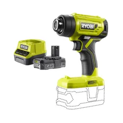 Opalarka RYOBI R18HG-0 + Akumulator RYOBI ONE+ RC18120-120 2Ah 18V + ładowarka