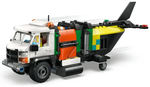 LEGO 60505 City Zestaw z samolotem, ciężarówką serwisową i poduszkowcem