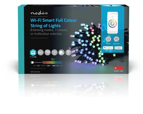 Lampki choinkowe LED NEDIS WIFILX01C168 20 m Sieciowe