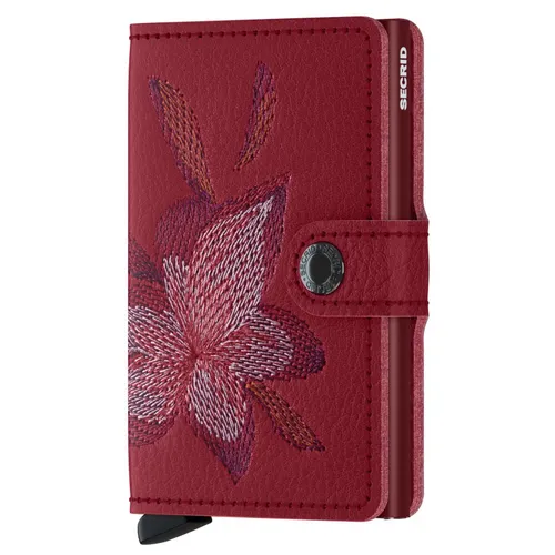 RFID Kılıflı Cüzdan Miniwallet Gizli Dikiş Linea-magnolia rosso