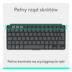 Klawiatura nożycowa Logitech Keys-To-Go 2 Grafitowy