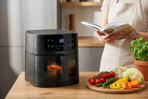 Air Fryer Frytkownica beztłuszczowa GÖTZE & JENSEN AF610K 6l 8 automatycznych programów