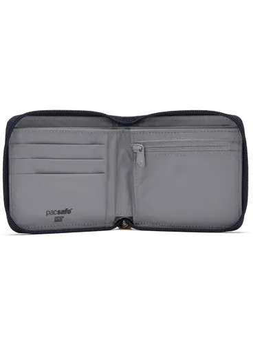 Кошелек Pacsafe RFIDsafe Zip Around Wallet, антивор, coastal blue