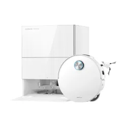 Robot sprzątający Dreame X60 Pro Ultra Complete Funkcja mopowania Stacja oczyszczająca Tworzenie mapy pomieszczenia 59dB Funkcje AI Biały